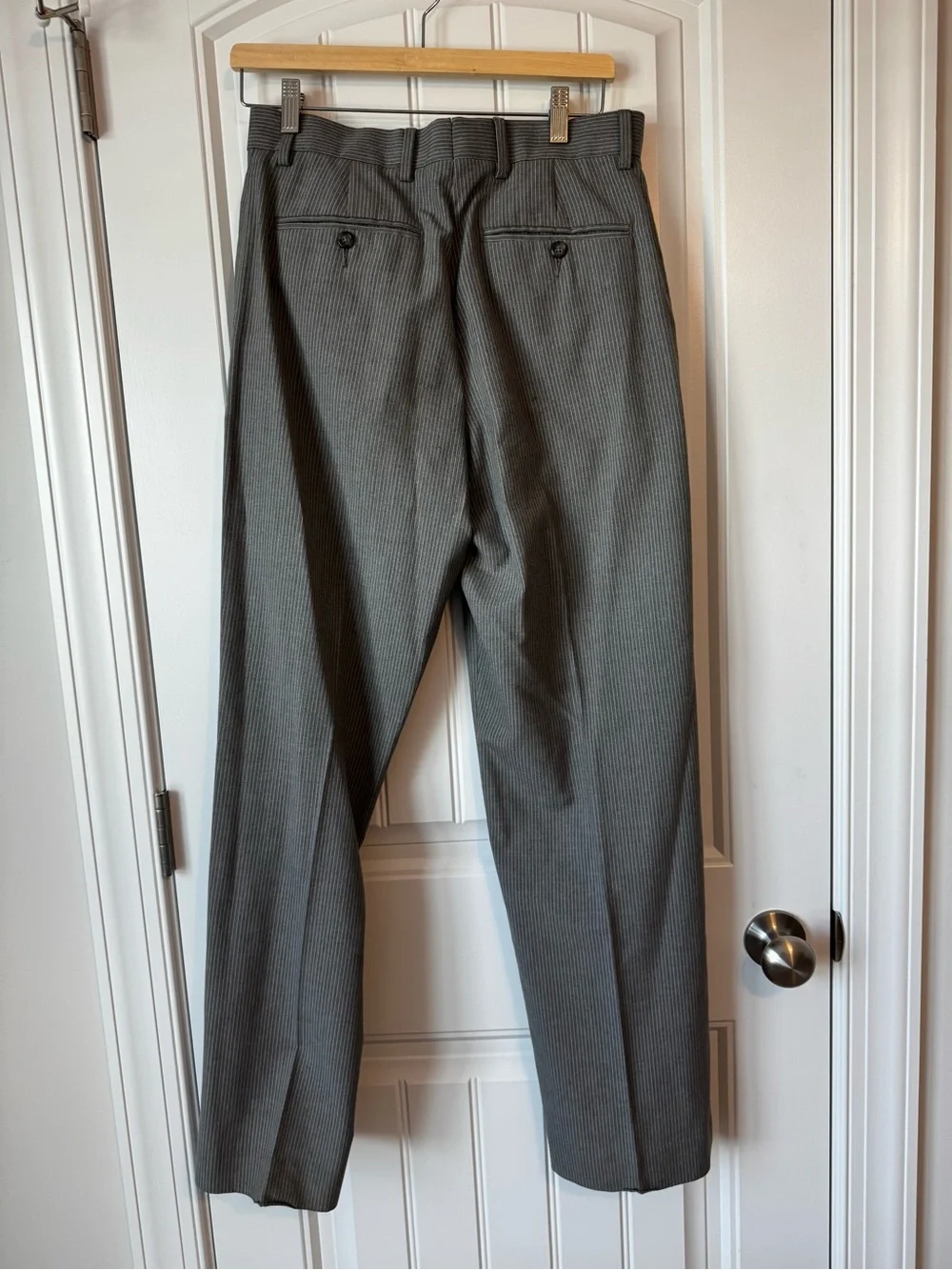 Merona Men's Gray Pinstripe Two-Piece Suit Jacket & Pants